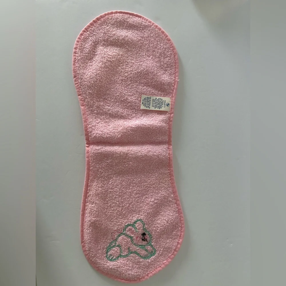 🦋 5/$25 - Hamco Baby Bib and Burp Cloth Set Embroidered Bunny Vintage 90’s